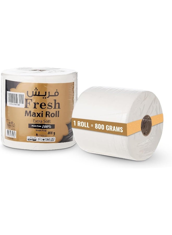 SNH Packing مناديل مطبخ فريش مزخرفة 2 طبقة 800 جرام، عبوة من لفة واحدة - Image 1